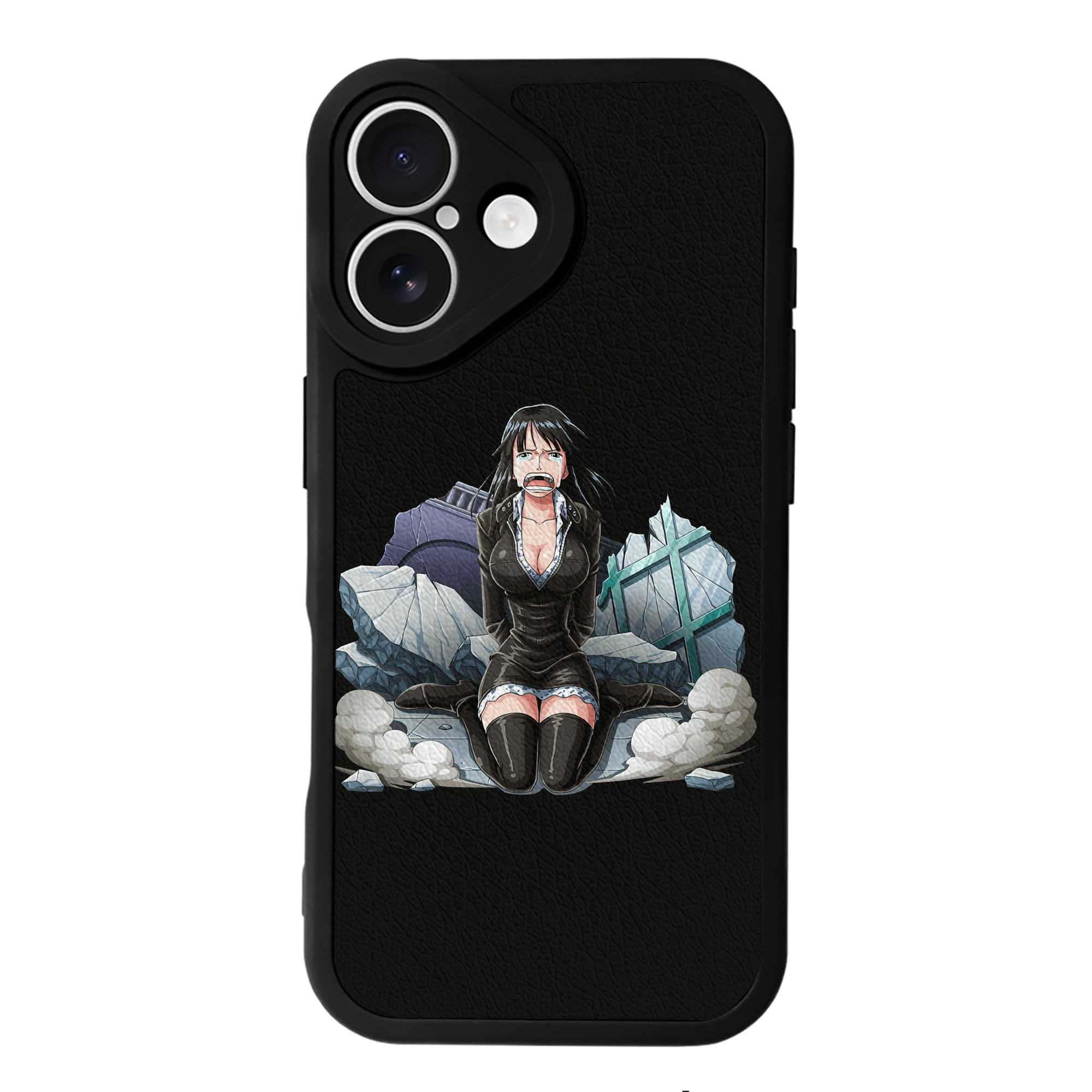 （画像用） ワンピース ニコ・ロビン ONE PIECE Nico Robin 【iPhone 16シリーズ対応】シリコンスマホケース（レザー調） 材質：シリコン